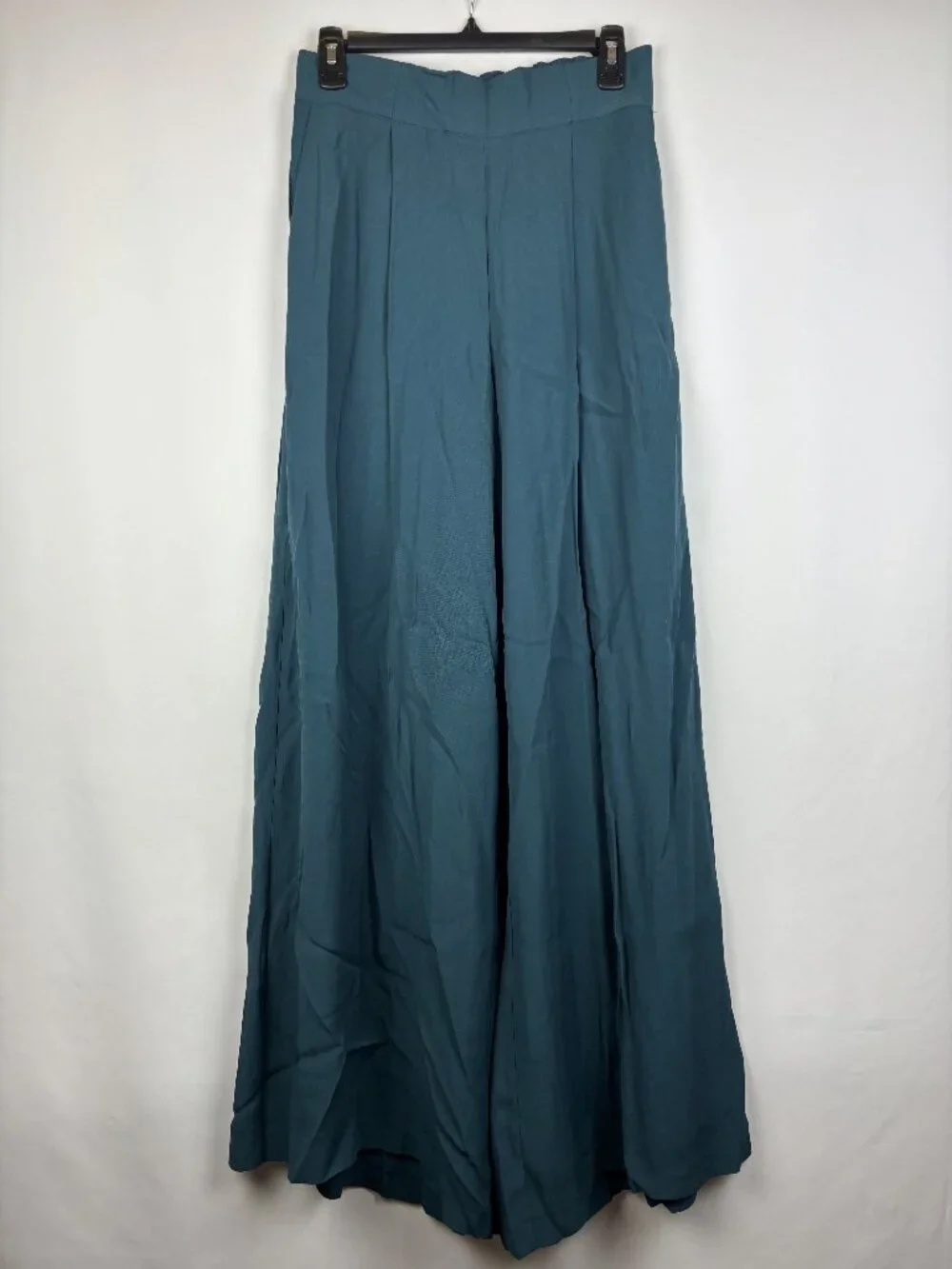 XS Free People Wide Leg Pants Flowy Airy Soft Stretch Baggy Flat Front Straight